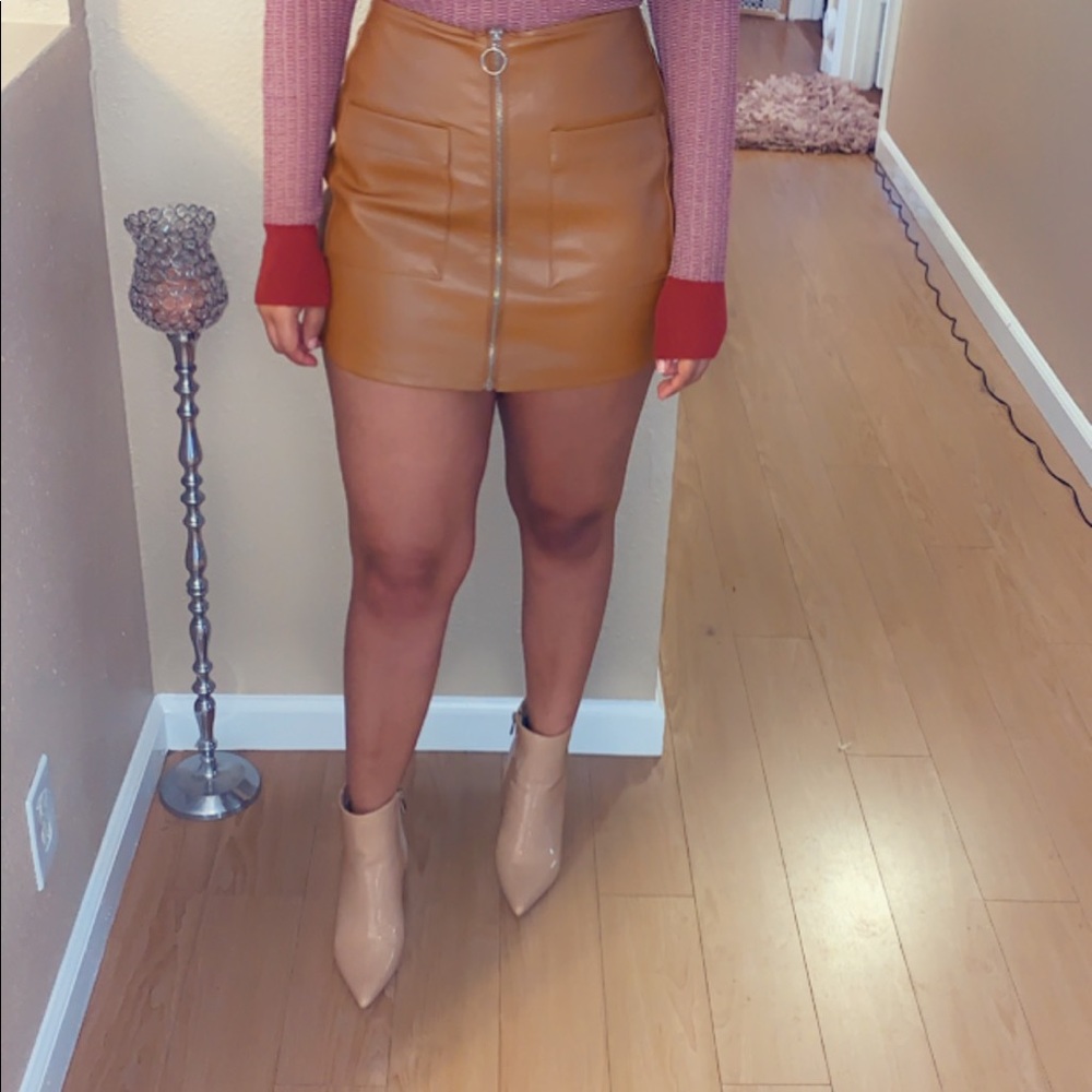 Forever 21 faux leather shorts